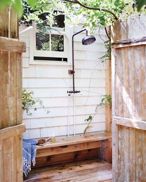 easy outdoor shower ideas